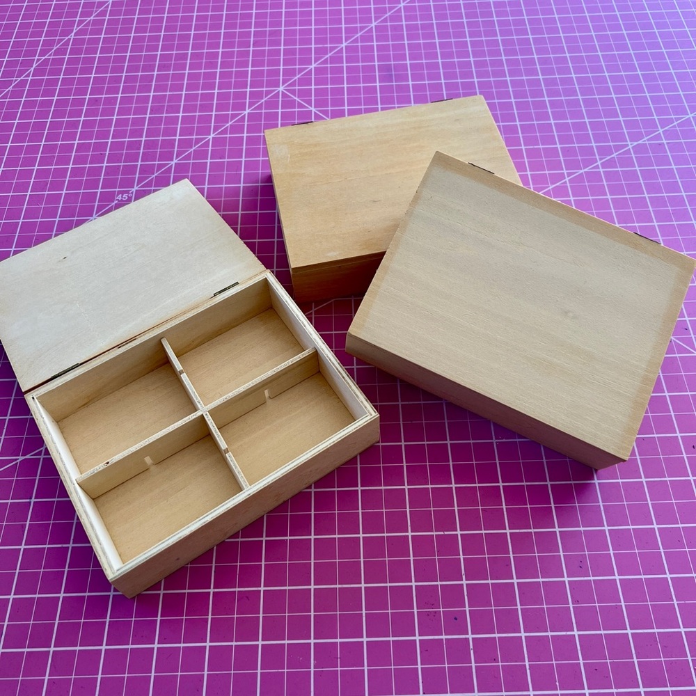 Wooden Craft Boxes